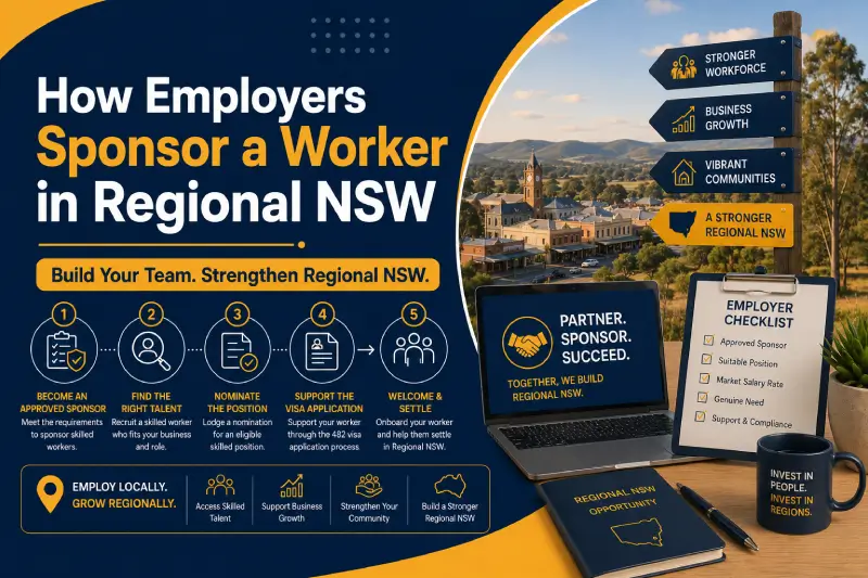How Employers Sponsor a Worker in Regional NSW — guide by a registered migration agent