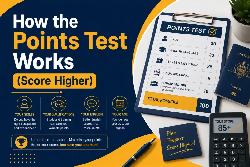How the Points Test Works (Score Higher) — guide by a registered migration agent